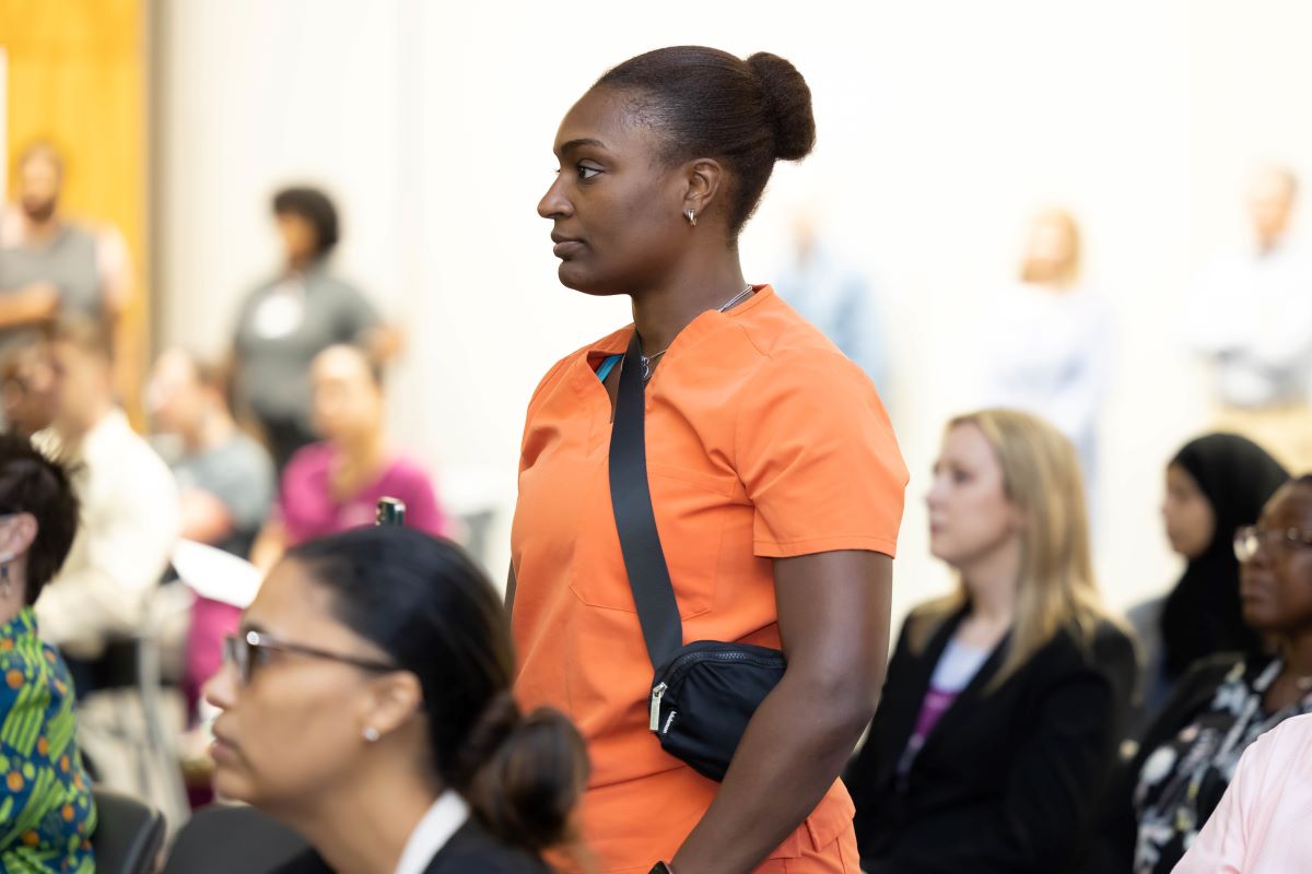 Student Standing for Award at the 2023 Honors and Awards Ceremony